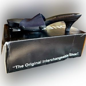 Onesole sz 10 interchangeable heel shoe 4 tops one base never worn